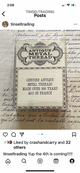 Tinsel Treasure Metallic Thread Gift Box Multi