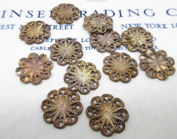 Floral Stampings - 2 Sizes/Styles - 12 Pcs