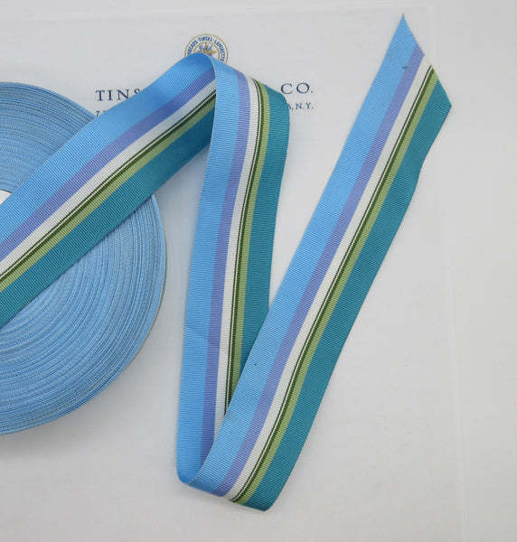 Multi-color Stripe Grosgrain Ribbon  1-1/2" 3 Yards