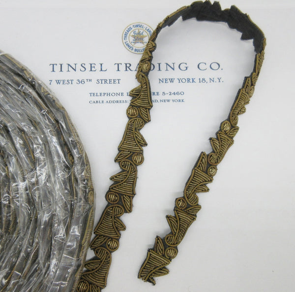 Bronze Metallic Bullion Trim 5/8" Tinsel Trading