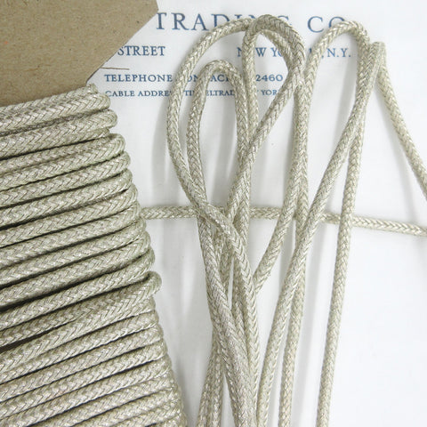 Silver Woven Braid Design Cord 1/8" 3 yards