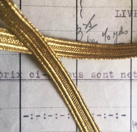 Gold Military Metallic Thread Lace Trim 3 Sizes