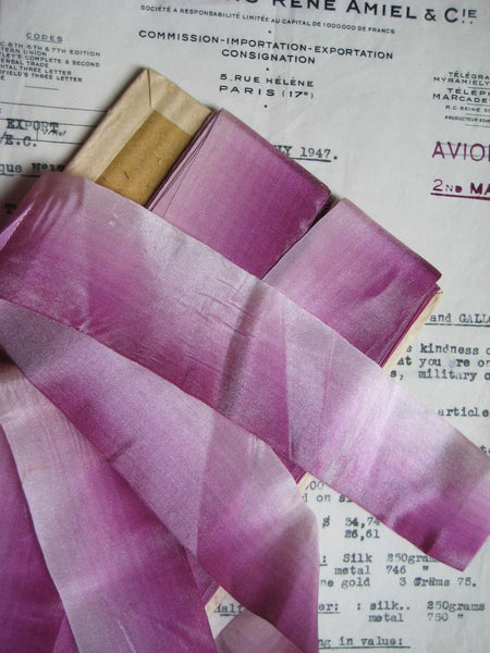 Asst Colors French Ombre Silk Ribbon 1 Yard