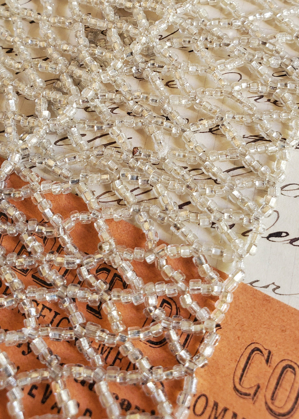 Vintage Italian Beaded Net Belt or Band