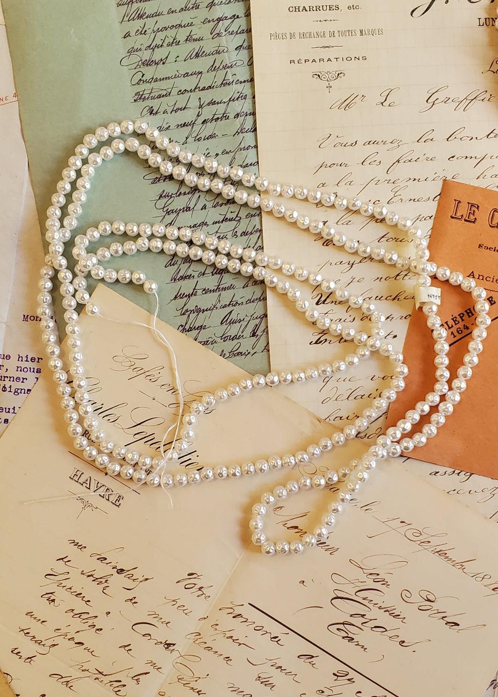 Extra Long Faux Pearl Strand