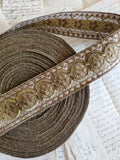Antique Metallic Bronze and Silk Ecclesiastic Trim - 2 colors
