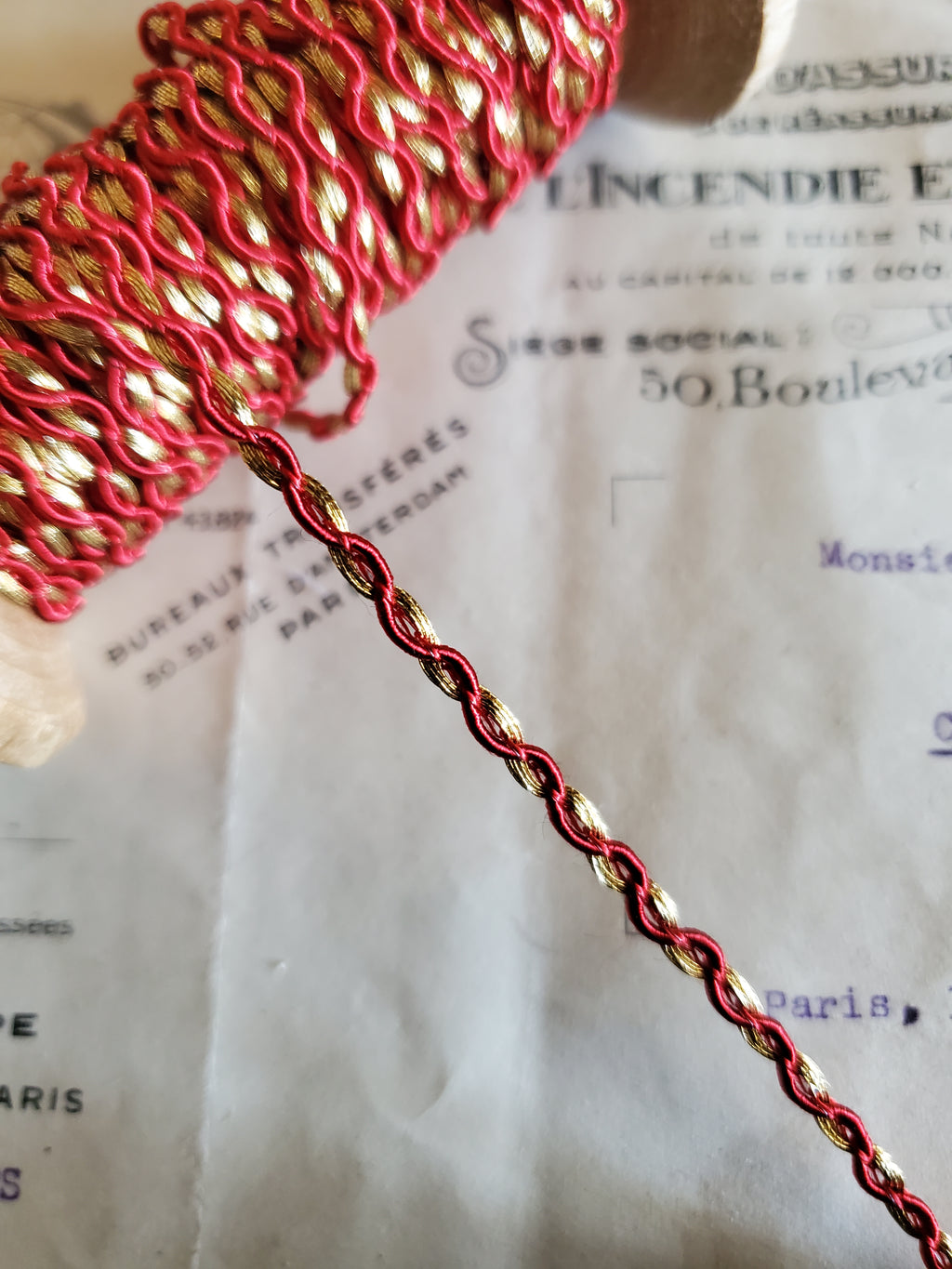 Vintage French Mini Chain Gimp