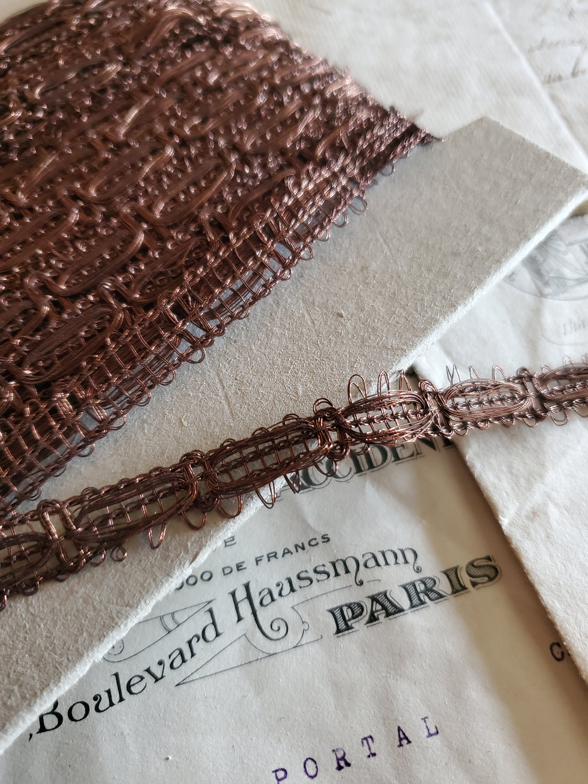 French Metallic Thread Trim - 4 Colors