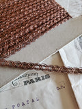 Bronze Metallic Thread French Trim - 4 Styles