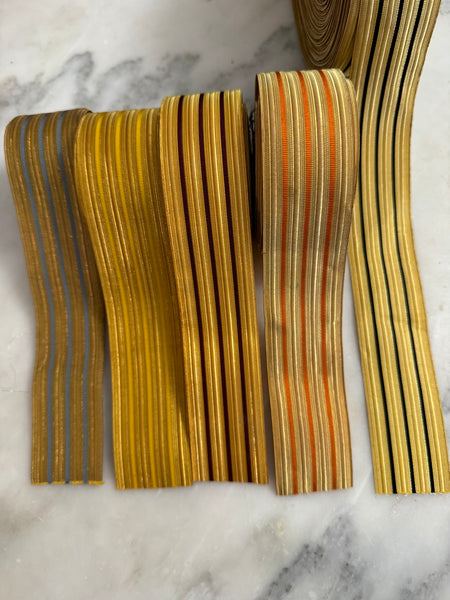 Gold w/3 Stripes  Metallic Military Lace Trim