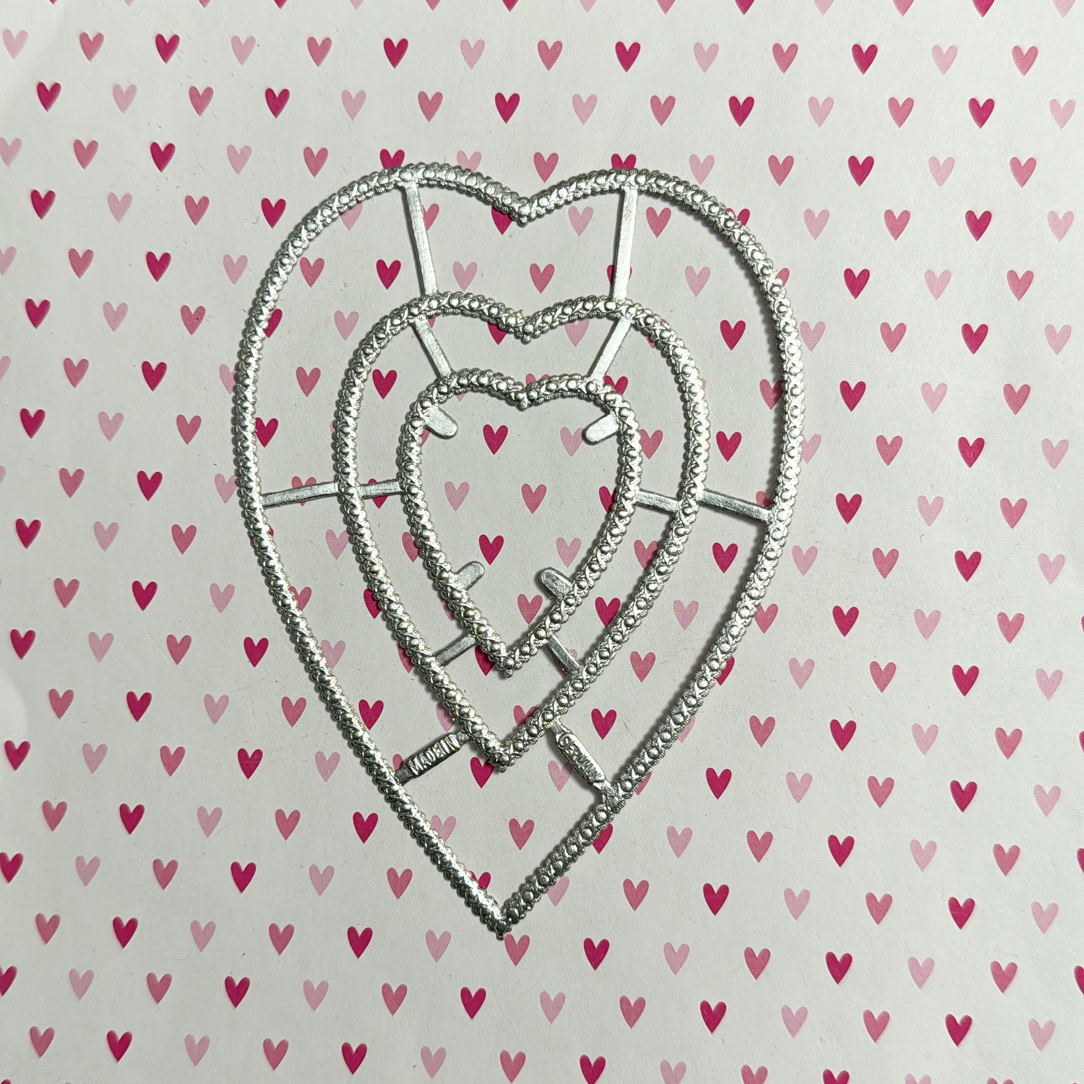 Silver Dresden Valentine Hearts