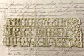 Gold Dresden Alphabet Letters - 2 Colors