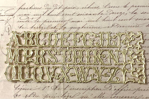 Gold Dresden Alphabet Letters - 2 Colors
