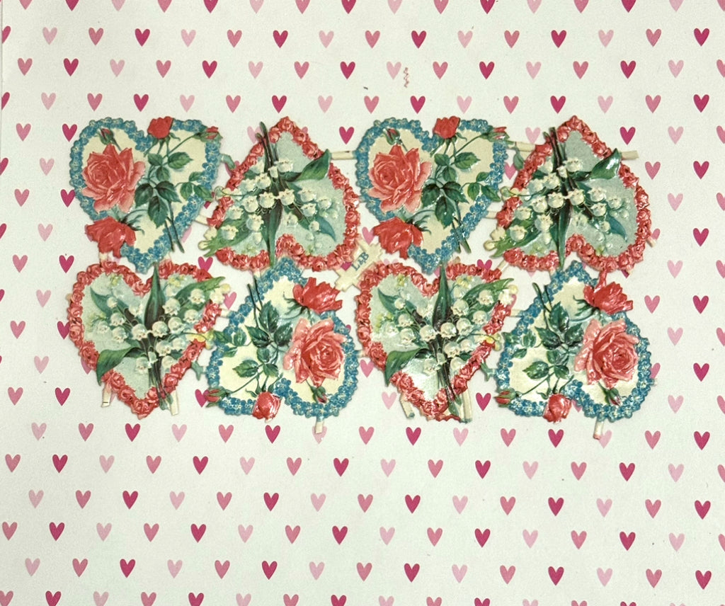 Valentine Hearts W/Flowers