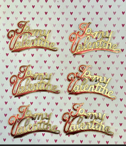 Gold/Pink Foil Valentine Hearts