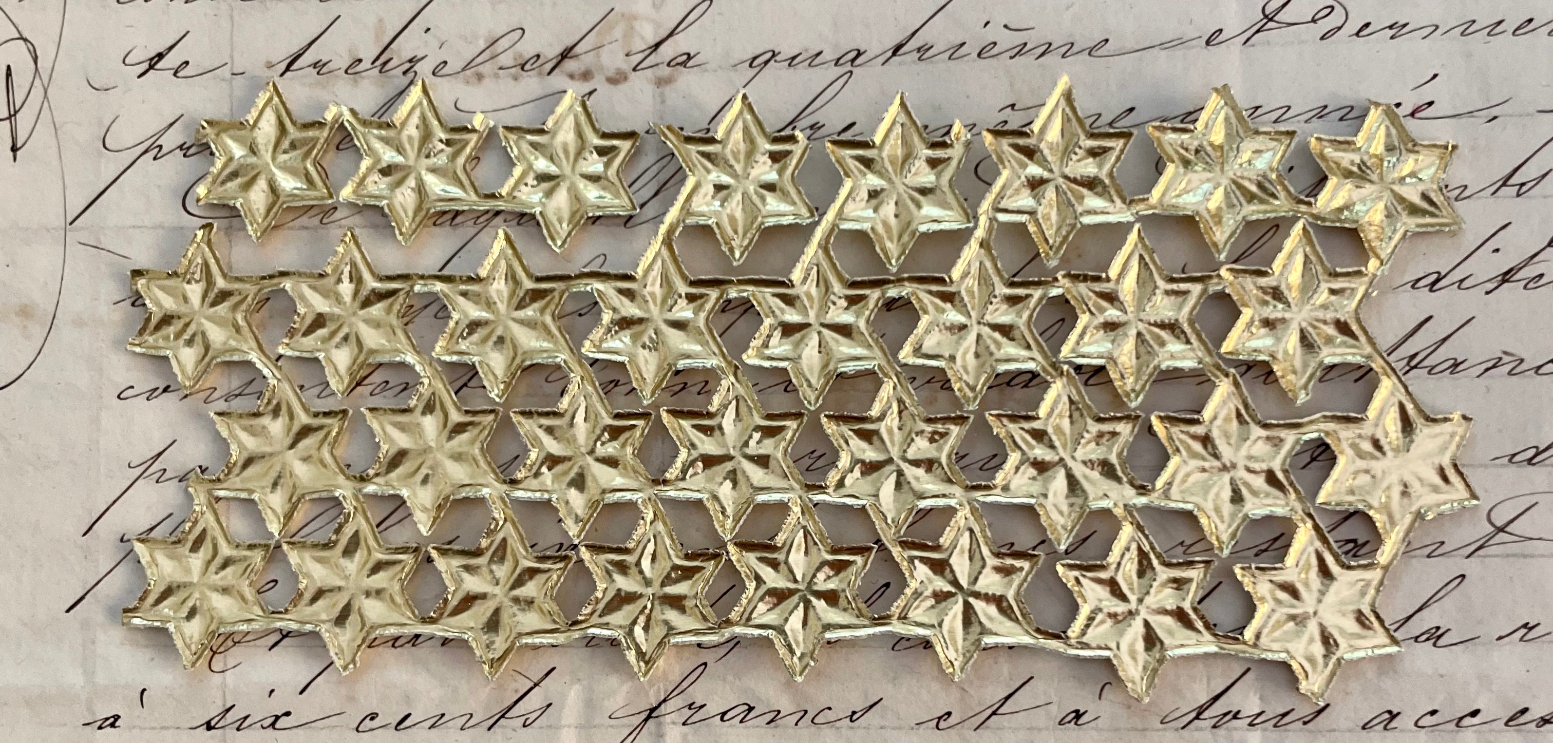 32 Gold Dresden Stars