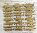 Gold Dresden Fish 6Pcs