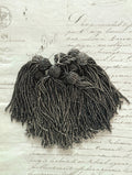 Vintage/Antique Art Deco Victorian Gunmetal Glass Beaded Tassel