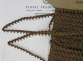 Gold Metallic Scallop Trim With Asst Colors 3/8" 2 Yards