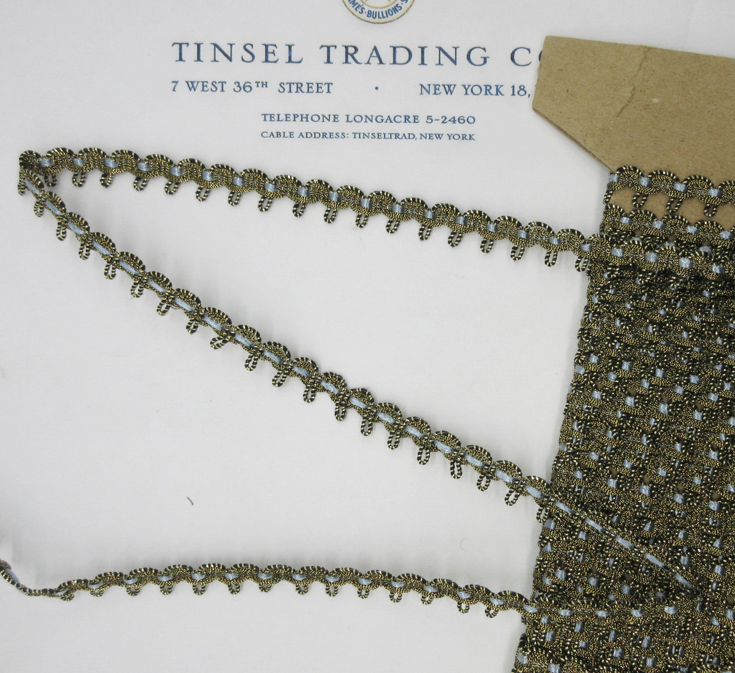 Gold Metallic Scallop Trim With Asst Colors 3/8" 2 Yards
