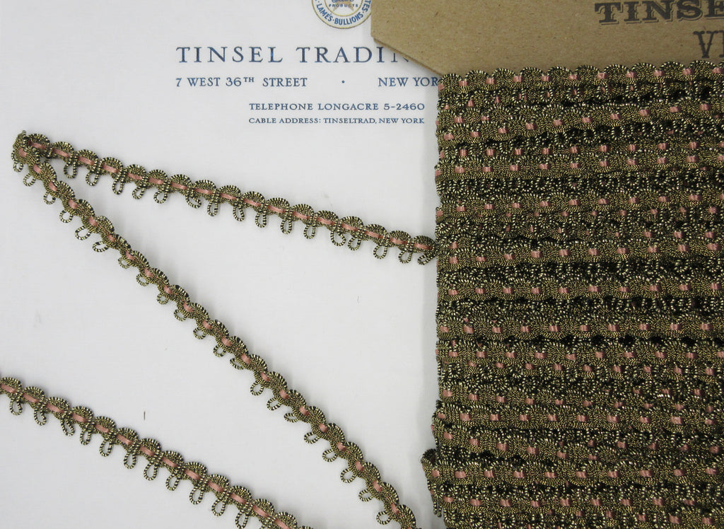 Gold Metallic Scallop Trim With Asst Colors 3/8" 2 Yards