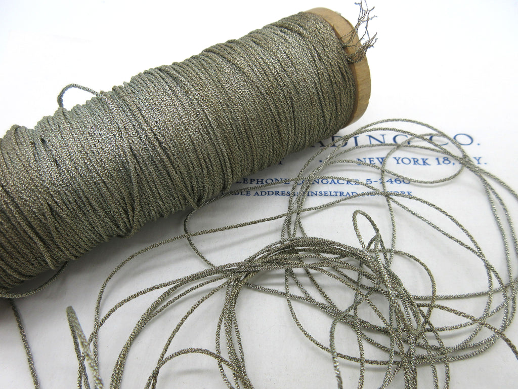Dark Silver Twisted Cord 1/16" 4 Yards