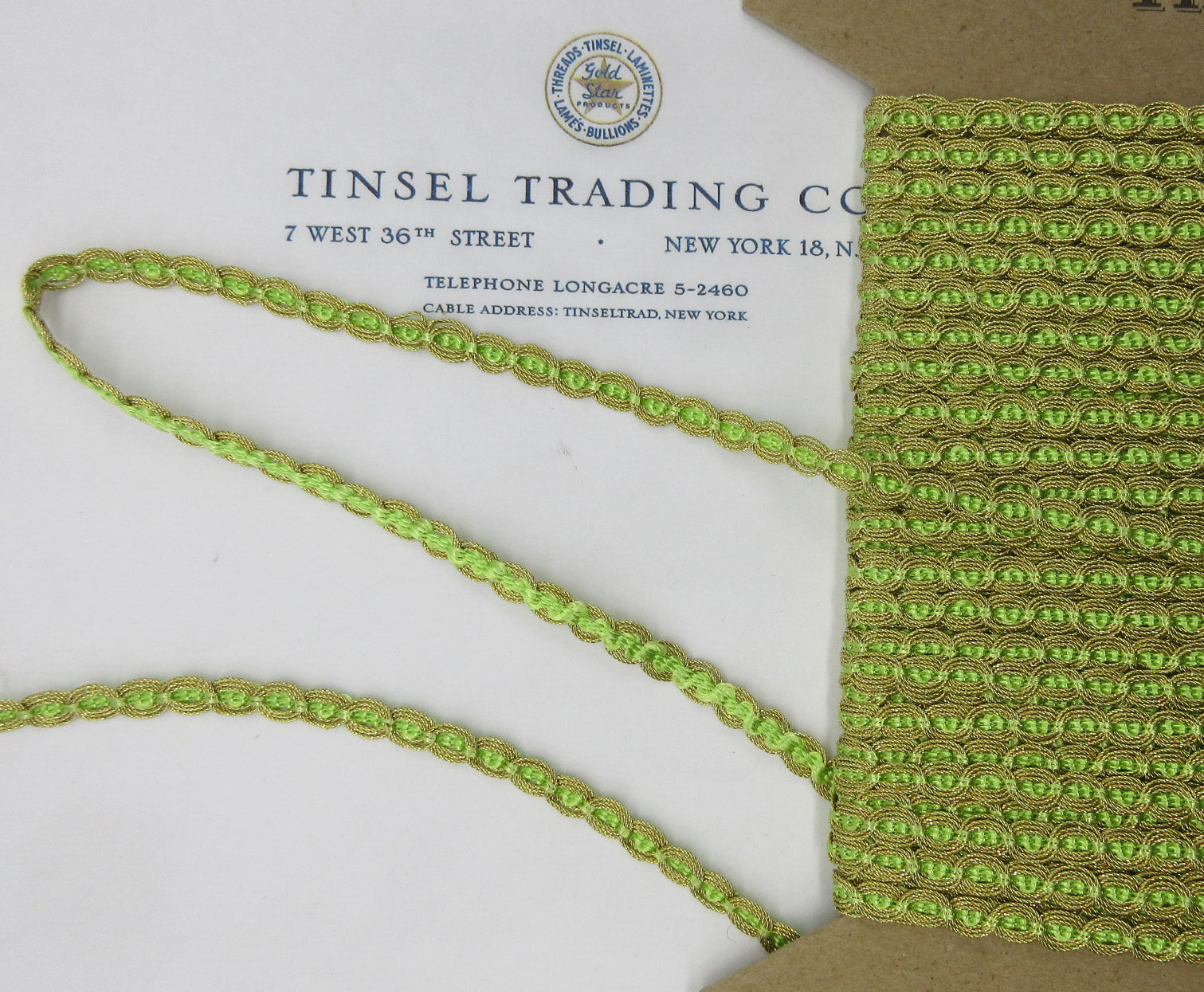 Gold Metallic Circle Trim 1/4" 2 yards