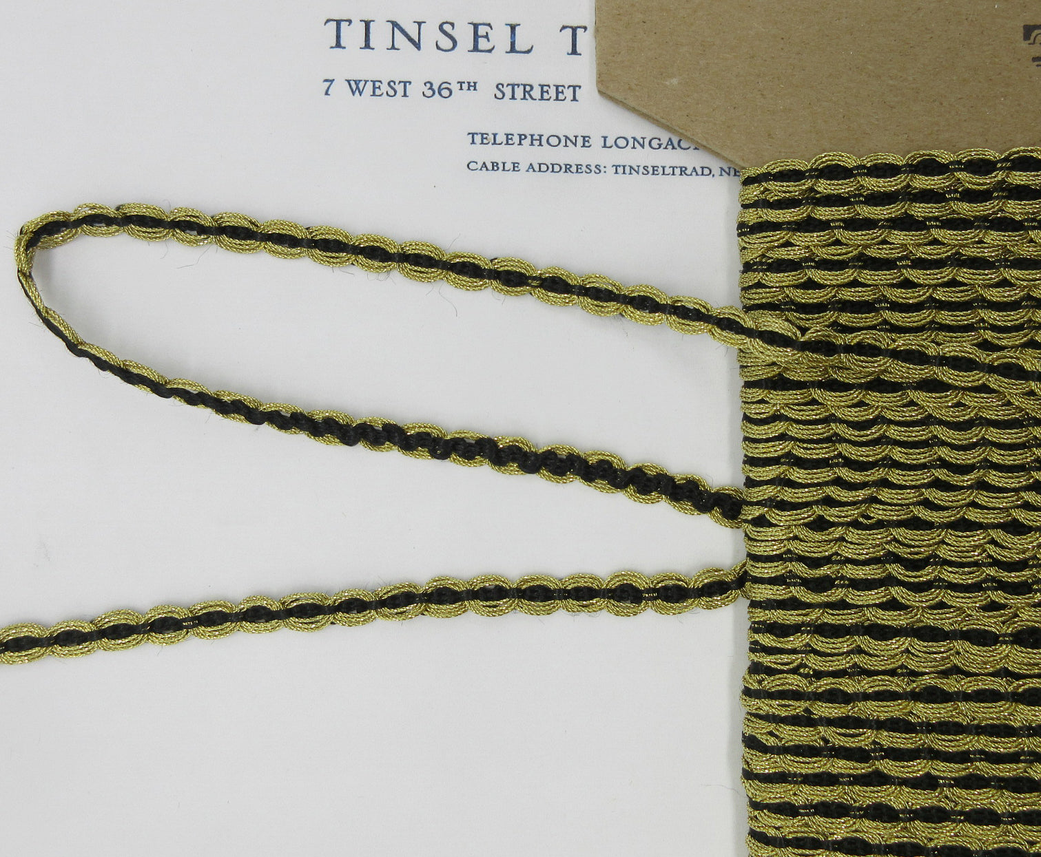 Gold Metallic Circle Trim 1/4" 2 yards