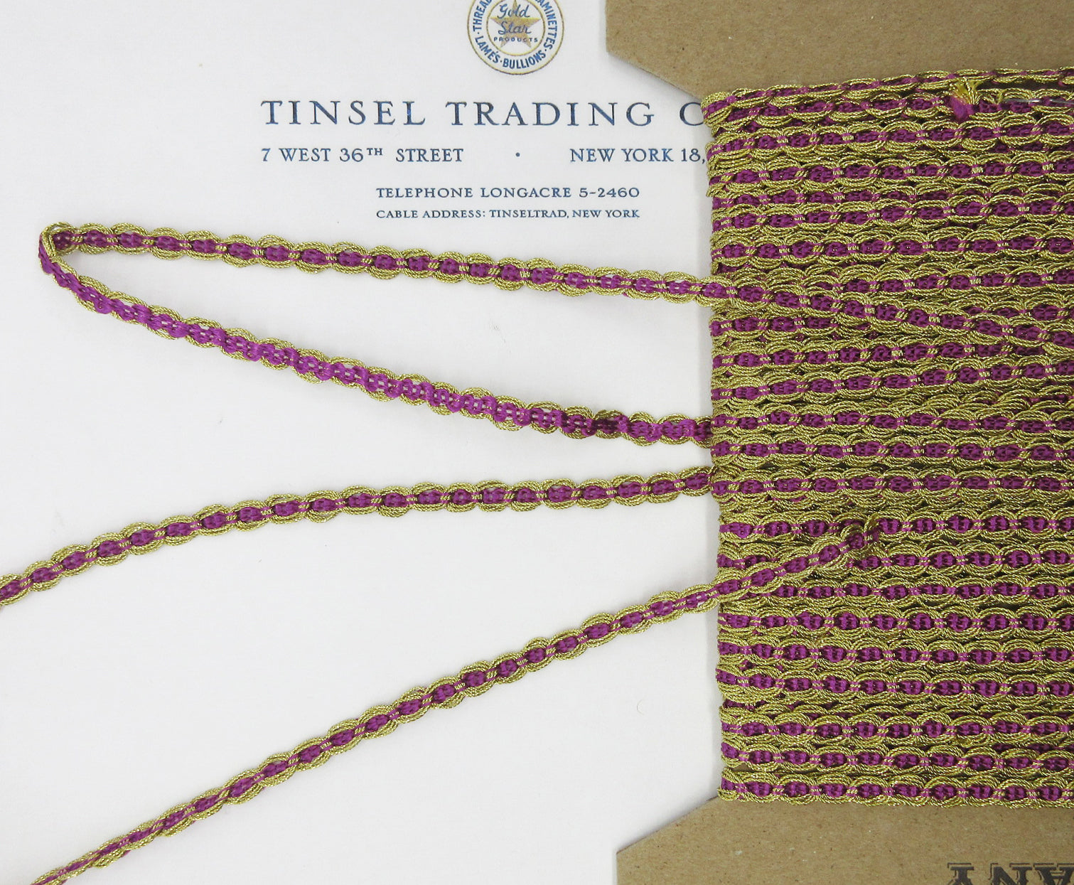 Gold Metallic Circle Trim 1/4" 2 yards