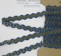 Dark Gold Metallic Wavy Trim 2 Colors 5/8"