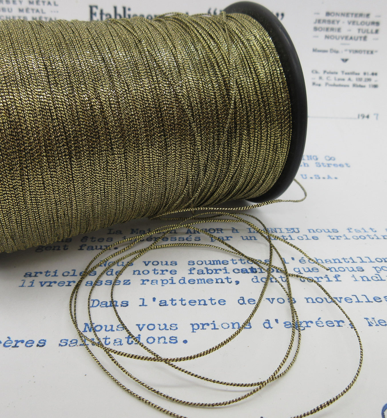 Metallic Twine Golds, Silvers 10 yards