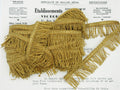 Gold  Metallic Twisted Thread Fringe 1 1/8"