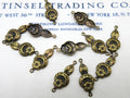 2 Shades of Gold Floral Stampings 12 Pcs
