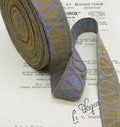 Gold/Periwinkle Metallic Galloon Trim 1 3/16"