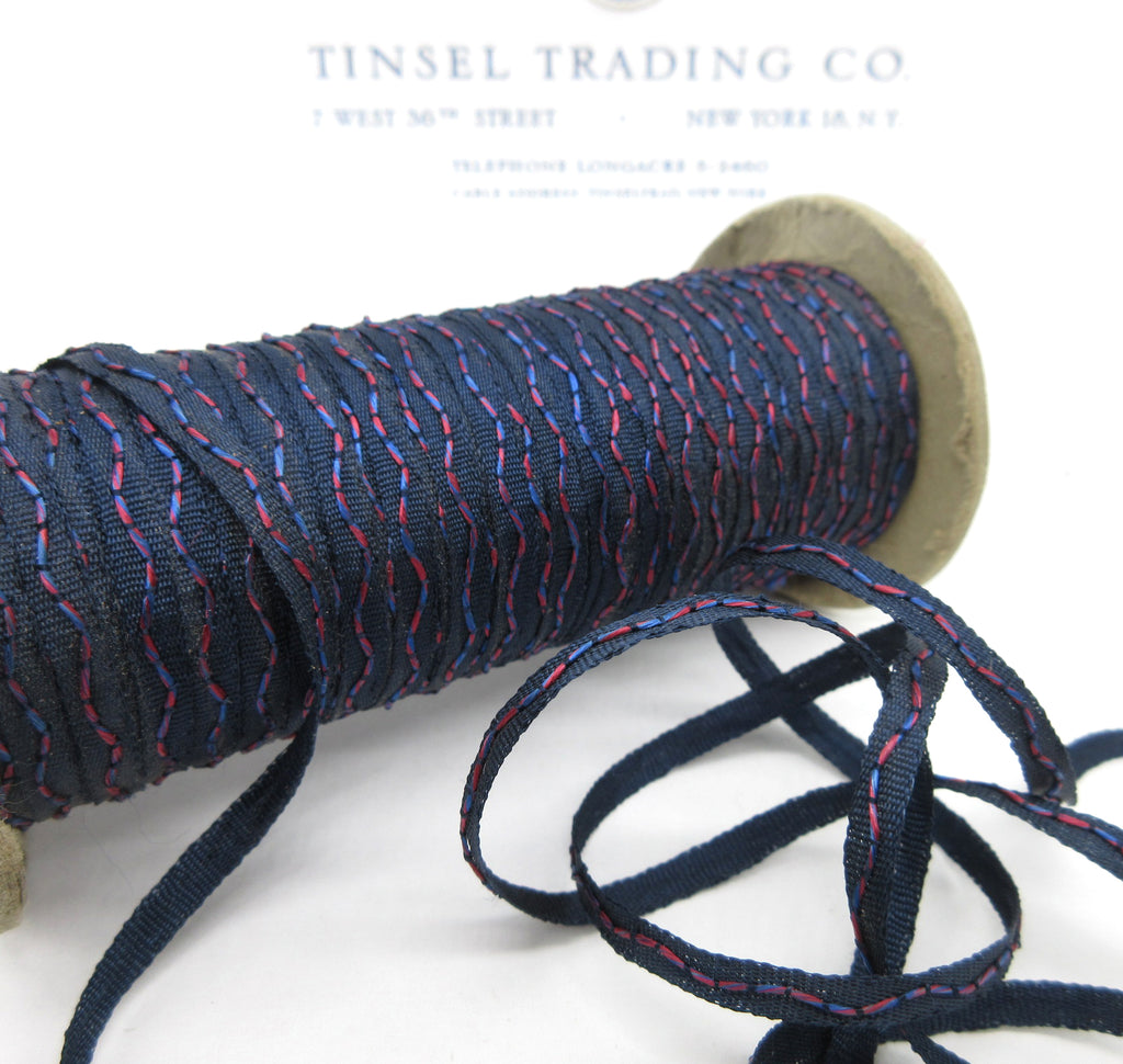 Squiggle Stripe Grosgrain 2 colors 1/8" 6 Yards