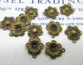 Floral Stampings - 2 Sizes/Styles - 12 Pcs