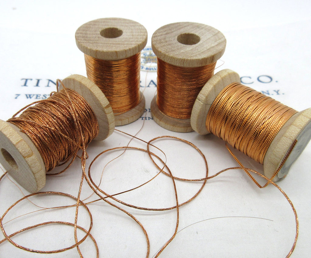 Assorted Antique French Copper Metallic Thread – Tinsel Trading