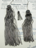 Pewter Metallic Bullion Tassels - 4 Sizes