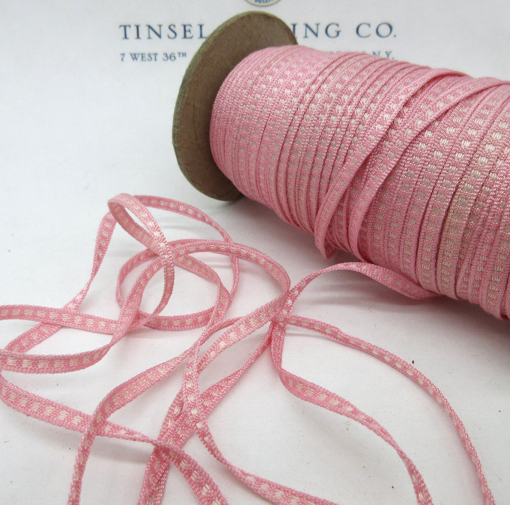 Tiny Squares Ribbon Asst Colors 6 Yards 1/8"