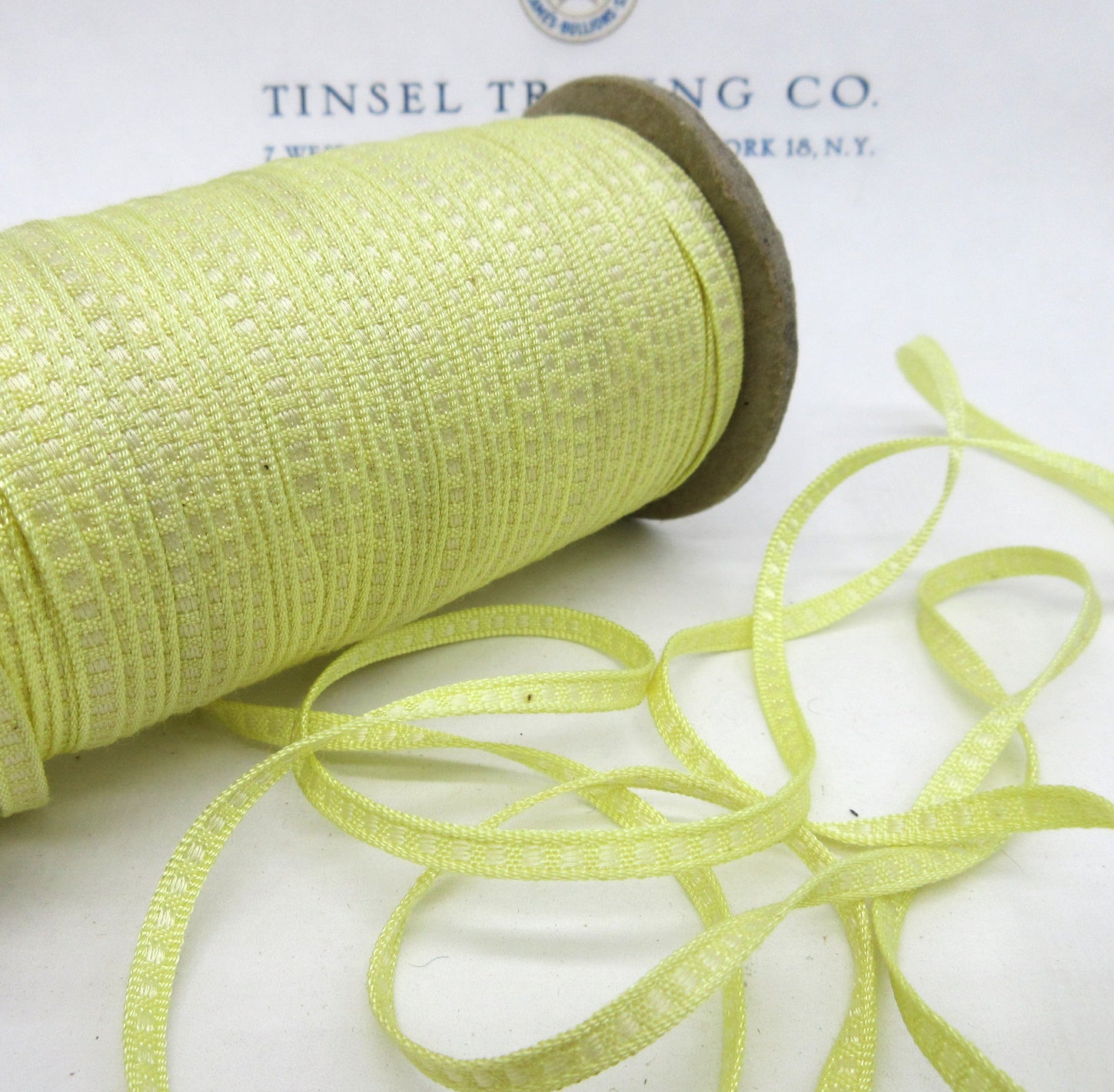 Tiny Squares Ribbon Asst Colors 6 Yards 1/8"