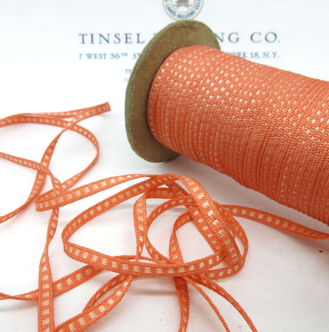 Tiny Squares Ribbon Asst Colors 6 Yards 1/8"