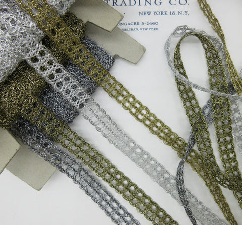 Buy Gold & Silver Metallic Trim Online — Amore Lace and Fabrics