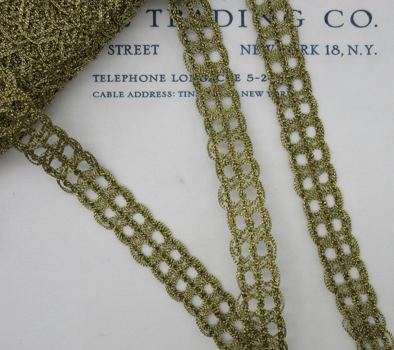 Double Ring Metallic Trim 9/16" - 4 Colors