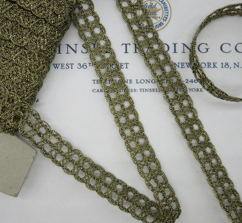 Double Ring Metallic Trim 9/16" - 4 Colors