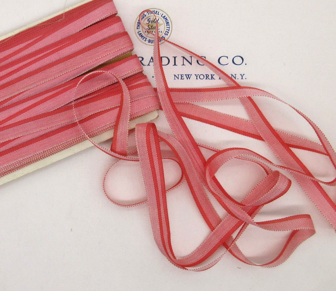 5 Colors French Ombre Ribbon Vintage 1/4" 3 Yards
