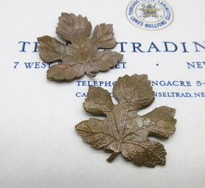 Pair Leaf Stampings
