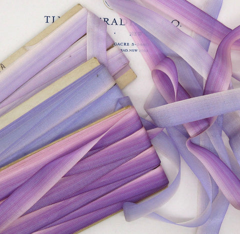 French Ombre Purple Ribbons 5/8"