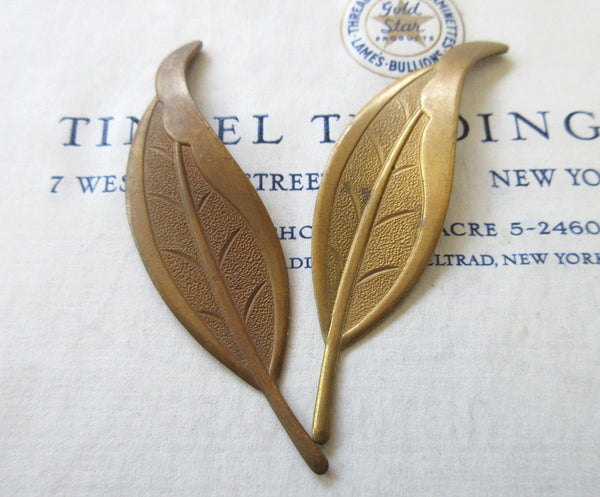 Long Leaf Stampings - 2 sizes, 2Pcs - 4 Pcs