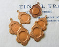 Oval Bezel Stampings 6 Pcs