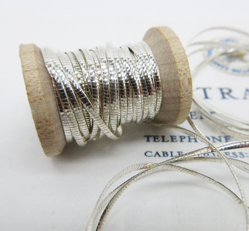 Antique French Metallic Oval Silver